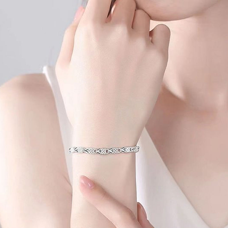 ✨Limited Sale 49% OFF💫Elegant Sparkling Lucky Clover Bracelet🍀-1