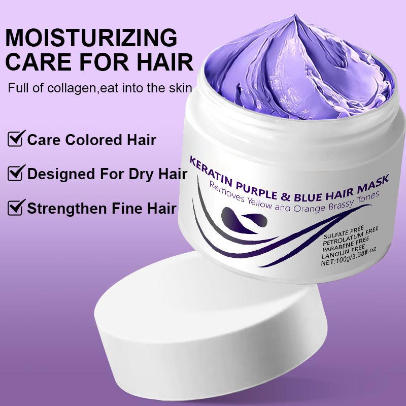 🔥 Last Day 49% OFF🔥Purple Keratin Hair Mask -Color-Lock & Brass-Tone Neutralizer-2