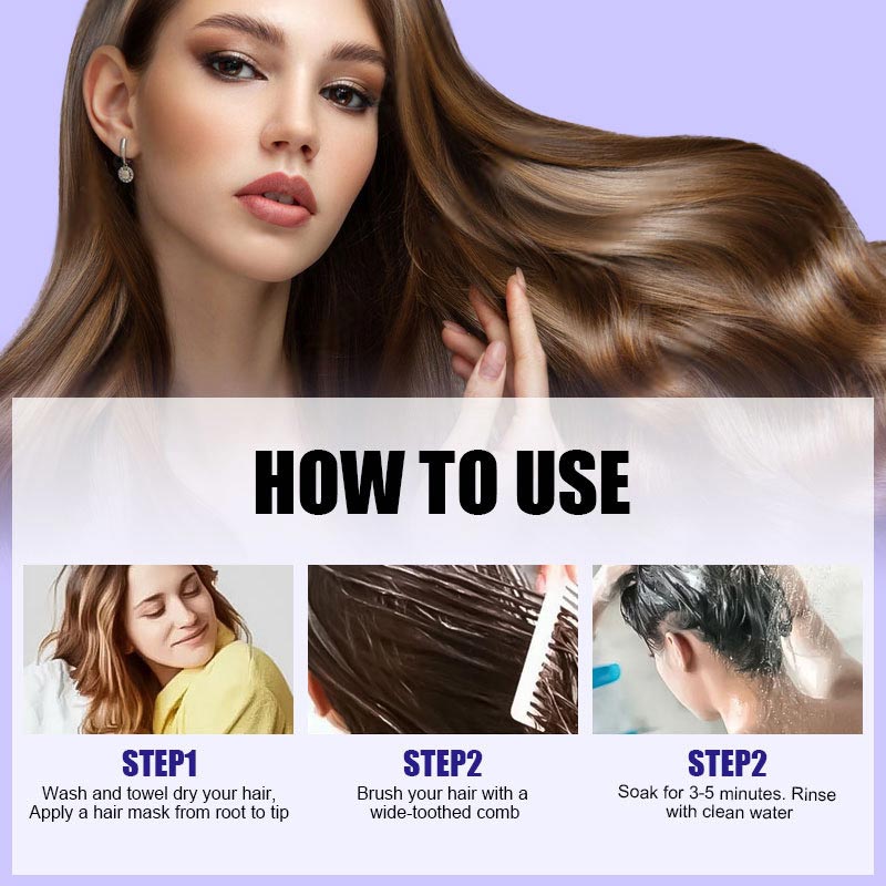 🔥 Last Day 49% OFF🔥Purple Keratin Hair Mask -Color-Lock & Brass-Tone Neutralizer-10