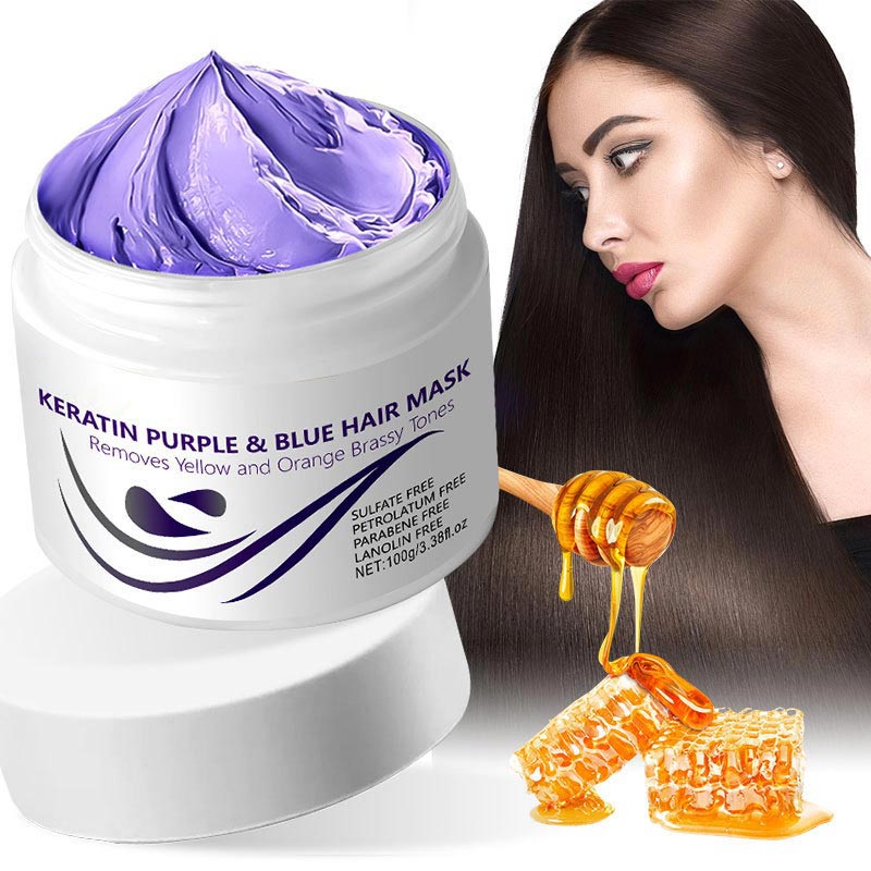 🔥 Last Day 49% OFF🔥Purple Keratin Hair Mask -Color-Lock & Brass-Tone Neutralizer-13
