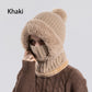 🎁Last Day Promotion 49% Off🔥Women's Winter One-Piece Knitted Beanie Scarf Mask-12