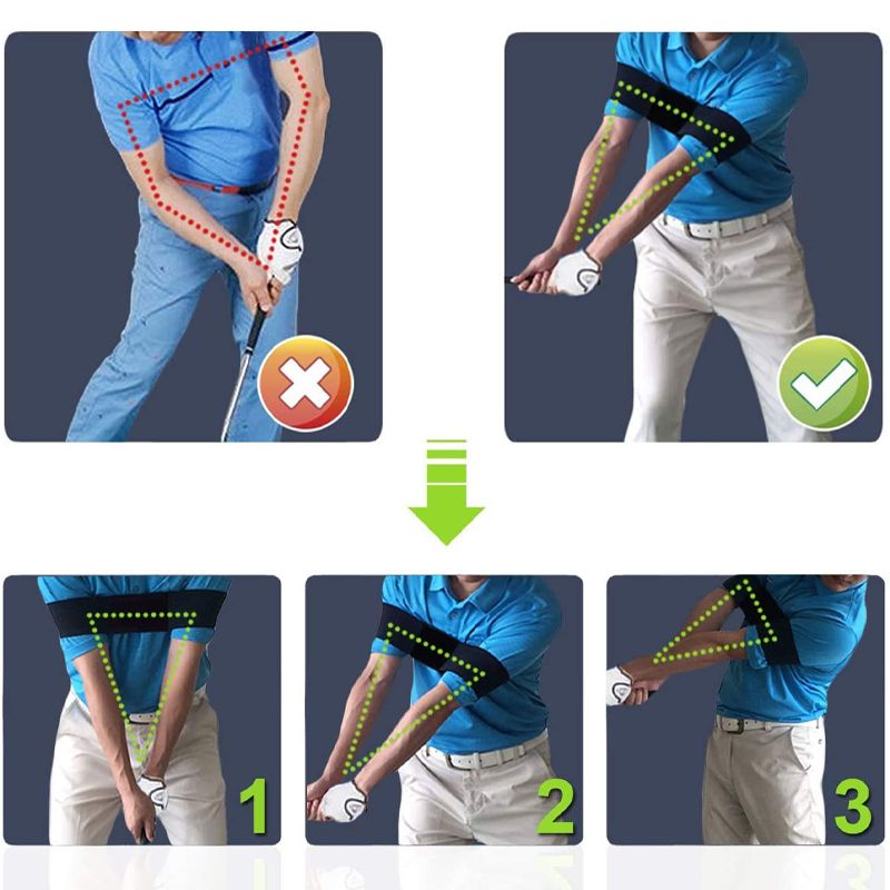 💥This Week's Special price ￡6.99!!🔥Golf Training Aid Swing Arm Strap-5