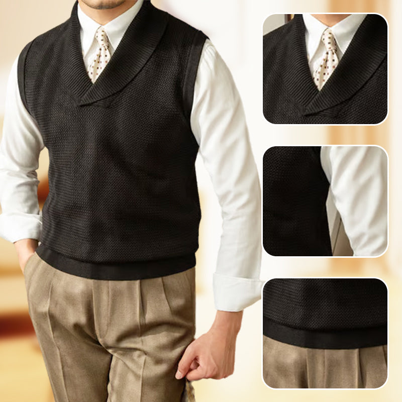 🎁Hot Sale 49% OFF⏳Men's Slim Fit Elegant Knit Vest-2