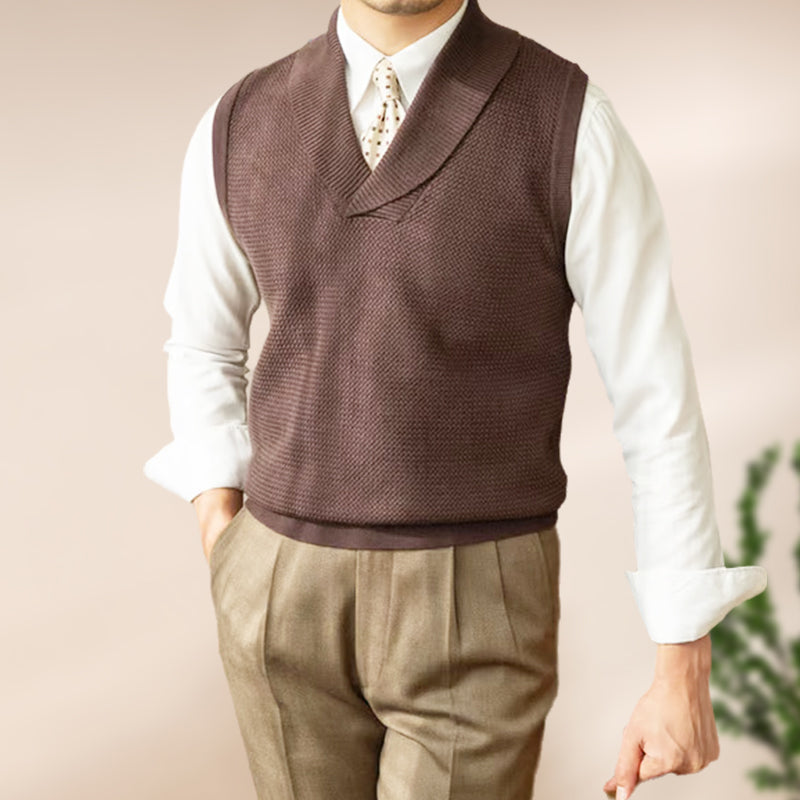 🎁Hot Sale 49% OFF⏳Men's Slim Fit Elegant Knit Vest-4