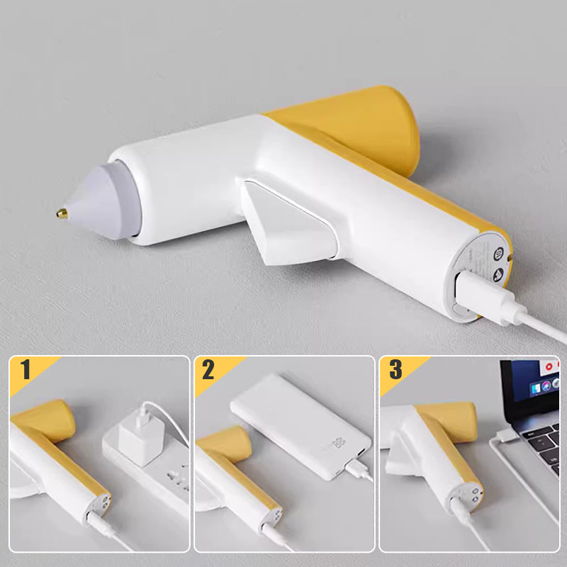 Cordless Hot Glue Gun with Hot Glue Sticks-3