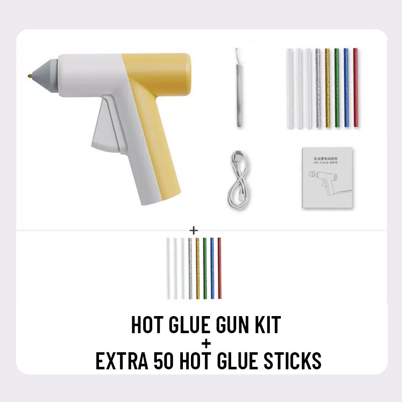 Cordless Hot Glue Gun with Hot Glue Sticks-9