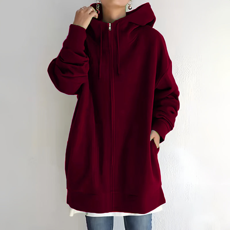 💥Limited Time Special Offer 50% off🔥Women's Winter Zipper Hooded Sweater-5