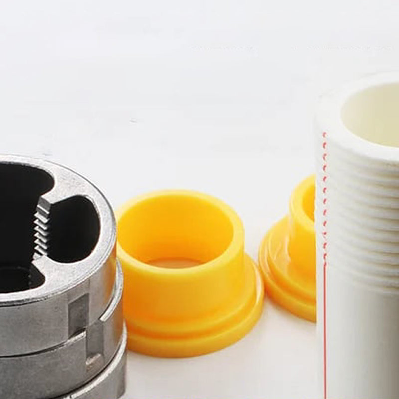 ✨Last Day Promotion 49% OFF 🛠️Electric Drill Compatible PVC Pipe Threader Kit with Various Die Sizes-12