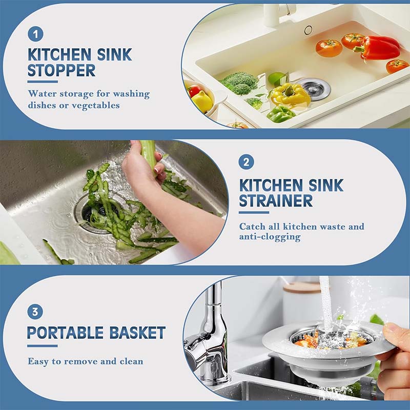 💥Limited Sale 49% OFF🔥Kitchen Sink Drain Strainer & Stopper-15