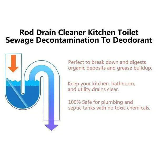 🔥Limited Sale - BUY 2 GET 1 FREE🔥- Drain Cleaner Sticks-2