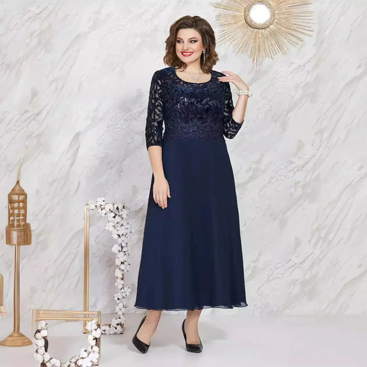🌸Spring Specials 49% OFF🌸Elegance Lace Plus-Size Dress