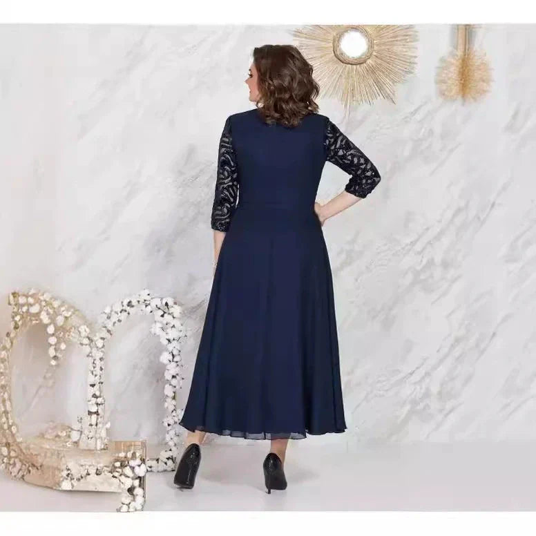 🌸Spring Specials 49% OFF🌸Elegance Lace Plus-Size Dress-1