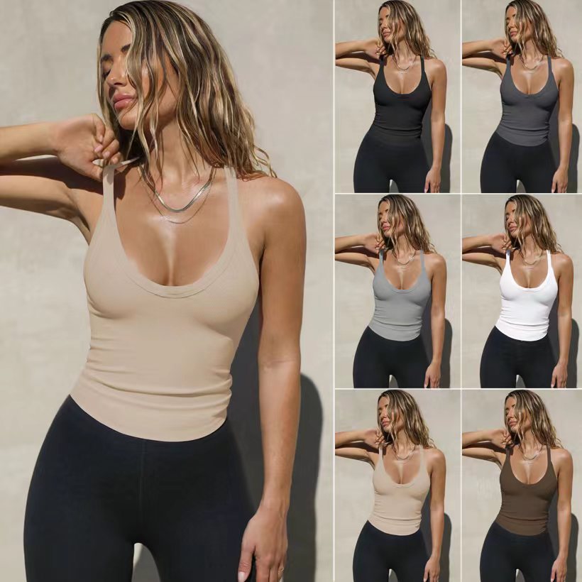 ✨️Last Day Promotion 49% OFF🔥- Women's Solid Racerback Tank Top-3