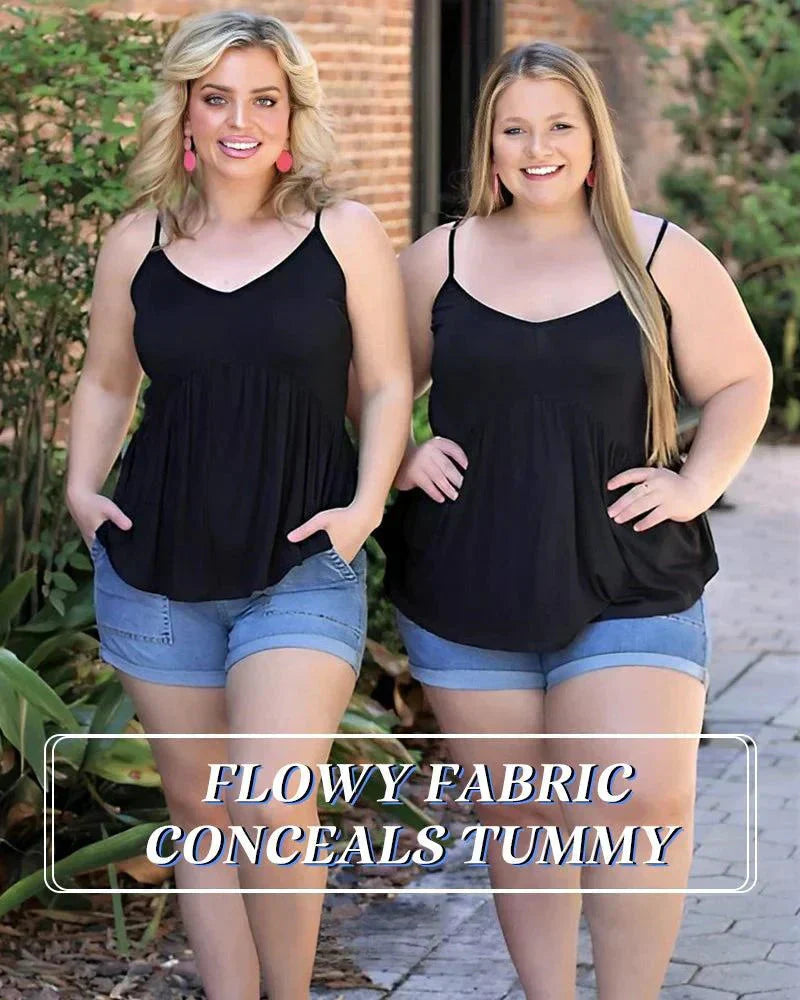 🏆LAST DAY SALE 49% OFF - Loose-fitting Tank Top With Built-in Bra