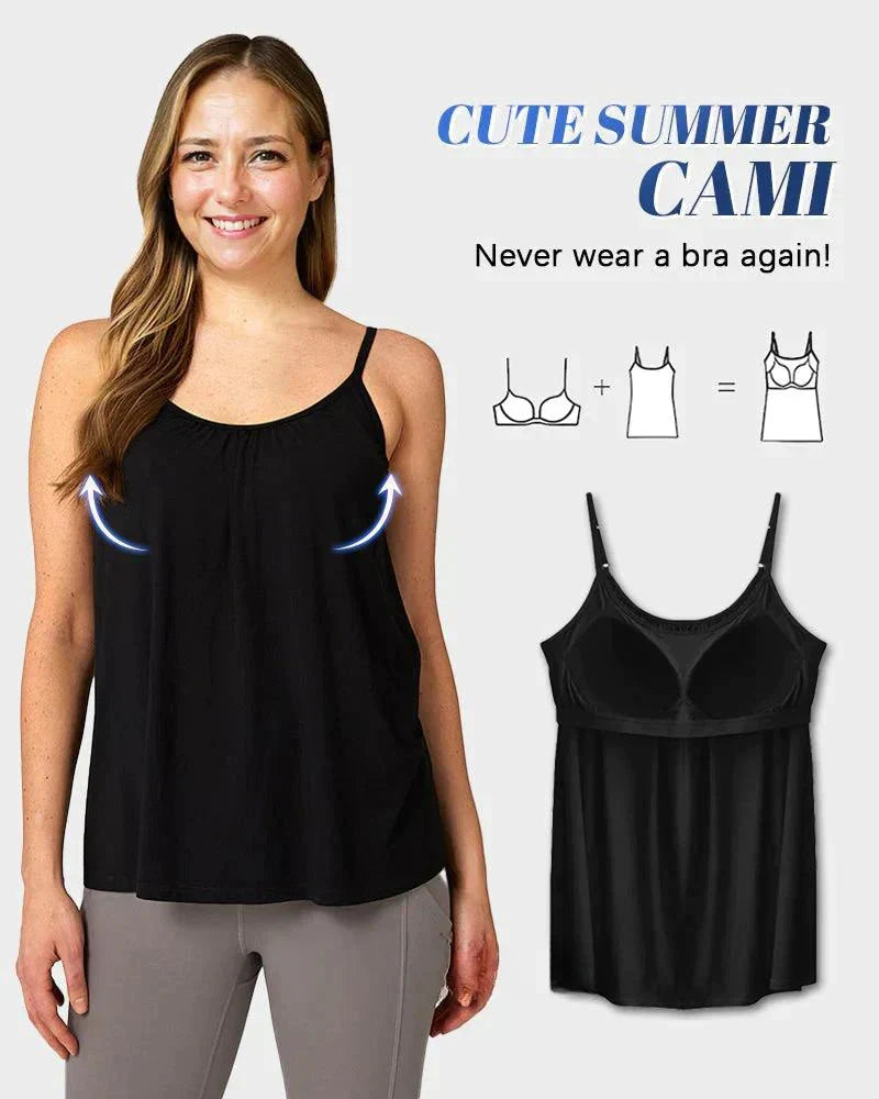 🏆LAST DAY SALE 49% OFF - Loose-fitting Tank Top With Built-in Bra-28