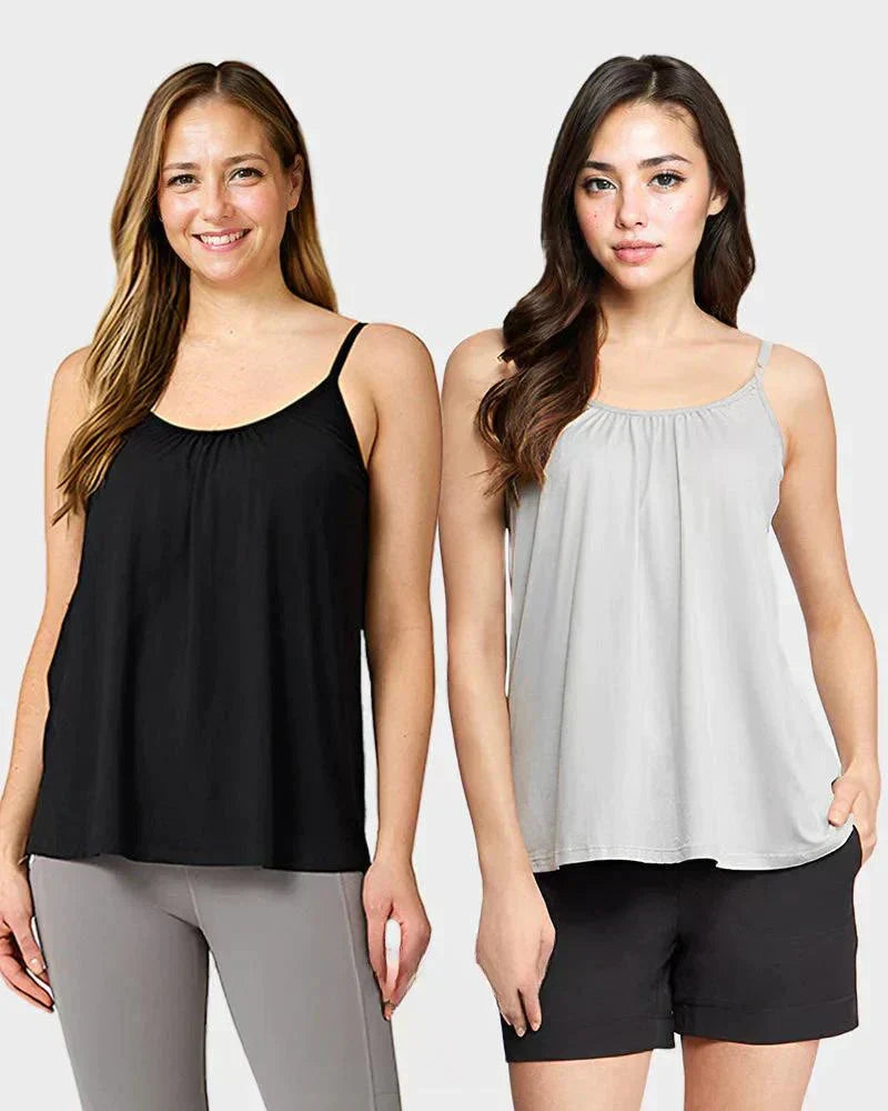 🏆LAST DAY SALE 49% OFF - Loose-fitting Tank Top With Built-in Bra-33