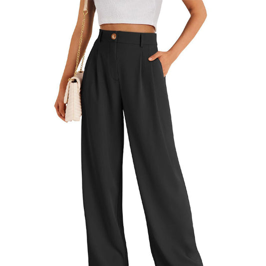 🌸 Summer Sale! 50% Rabatt 👖💃 Women's High Waisted Straight Leg Trousers - Minimalist Style