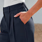 🌸 Summer Sale! 50% Rabatt 👖💃 Women's High Waisted Straight Leg Trousers - Minimalist Style