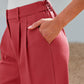🌸 Summer Sale! 50% Rabatt 👖💃 Women's High Waisted Straight Leg Trousers - Minimalist Style