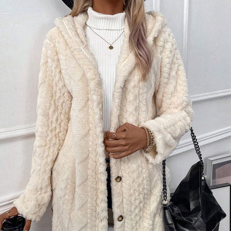 💥LAST DAY SALE 50% OFF⏰50K+ SOLD! ✨Women's Warm Diamond Pattern Hooded Jacket-5