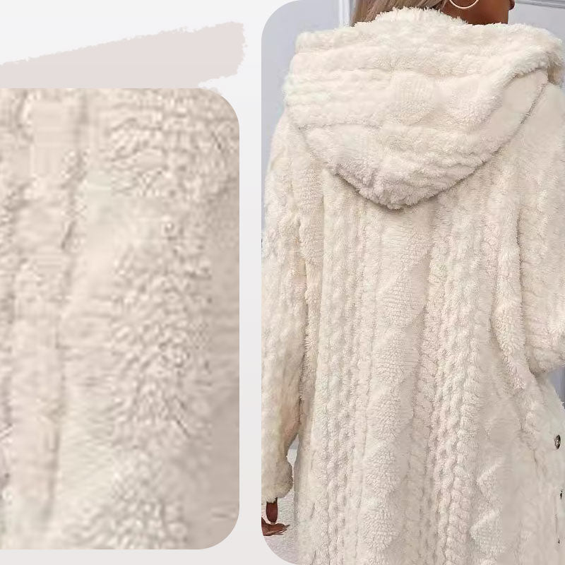 💥LAST DAY SALE 50% OFF⏰50K+ SOLD! ✨Women's Warm Diamond Pattern Hooded Jacket-6