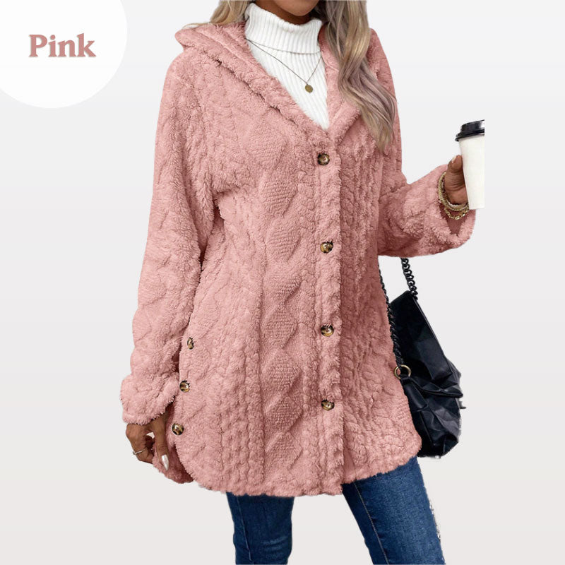 💥LAST DAY SALE 50% OFF⏰50K+ SOLD! ✨Women's Warm Diamond Pattern Hooded Jacket-12
