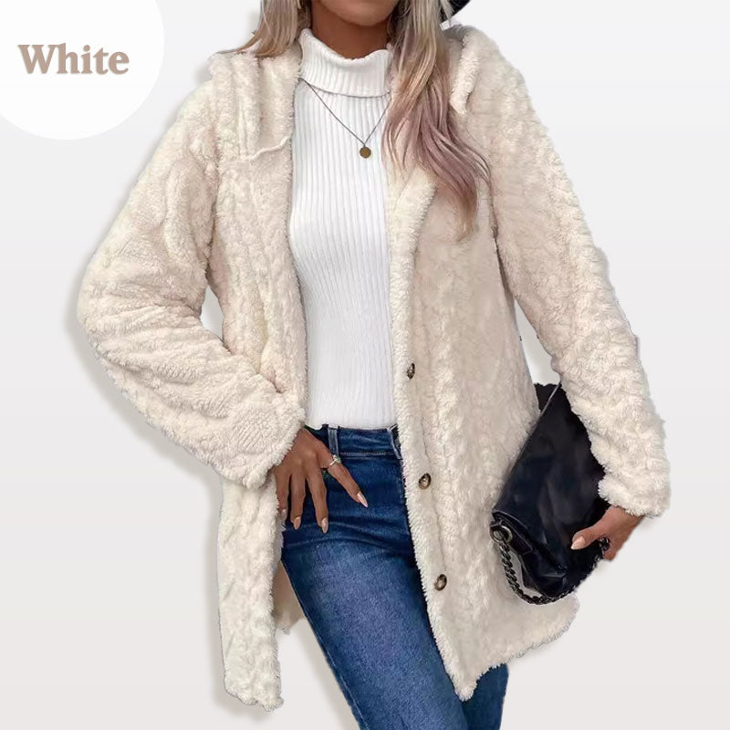 💥LAST DAY SALE 50% OFF⏰50K+ SOLD! ✨Women's Warm Diamond Pattern Hooded Jacket-11