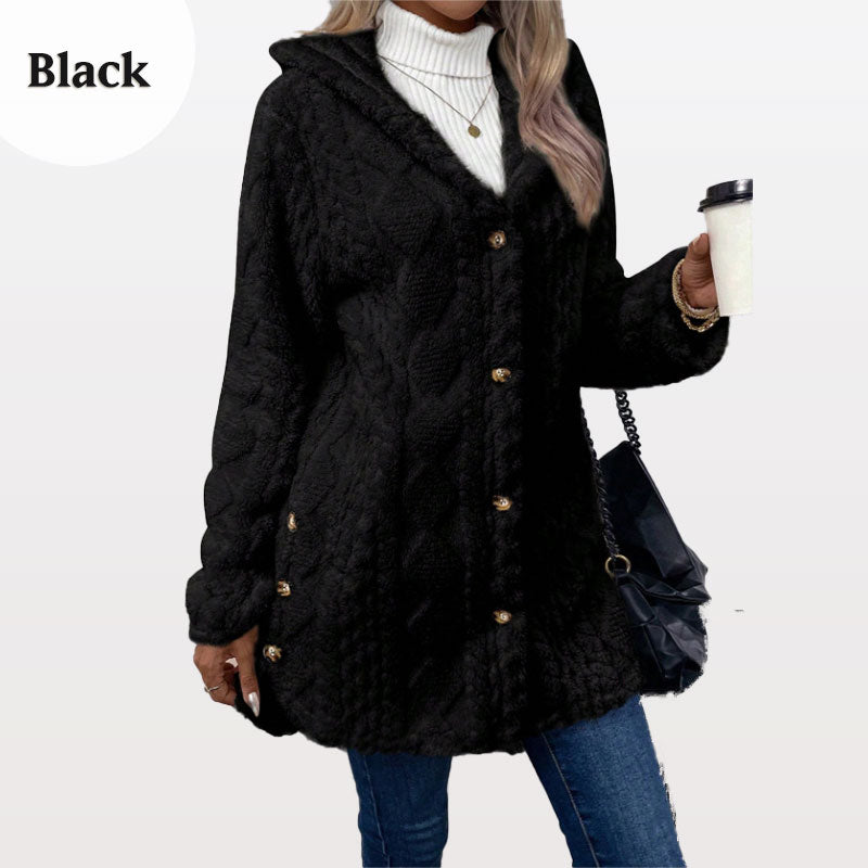 💥LAST DAY SALE 50% OFF⏰50K+ SOLD! ✨Women's Warm Diamond Pattern Hooded Jacket-9