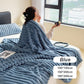🔥🔥LAST DAY SPECIAL PRICE: ￡11.99!!🔥🔥Super Soft Fur Ribbed Fleece Throw Blanket⛄-11