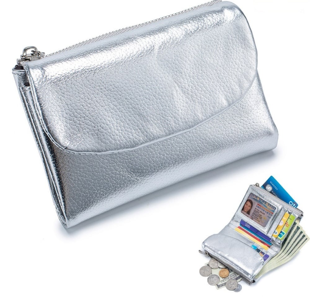 🔥⏰Unisex Pebble Real Leather RFID Wallet🔥-22