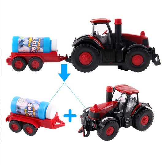 🎅CHRISTMAS SALE 50% OFF!!🎁Bubble Tractor with Bubble Trailer - Realistic Kids Toy with Light and Sound🚜🫧-6