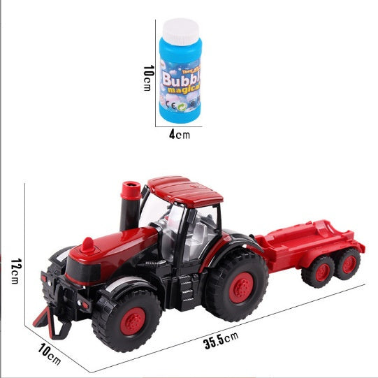 🎅CHRISTMAS SALE 50% OFF!!🎁Bubble Tractor with Bubble Trailer - Realistic Kids Toy with Light and Sound🚜🫧-9