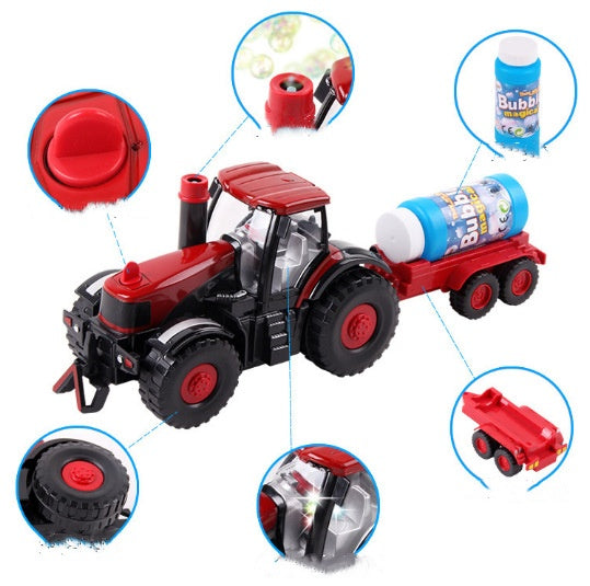 🎅CHRISTMAS SALE 50% OFF!!🎁Bubble Tractor with Bubble Trailer - Realistic Kids Toy with Light and Sound🚜🫧-8