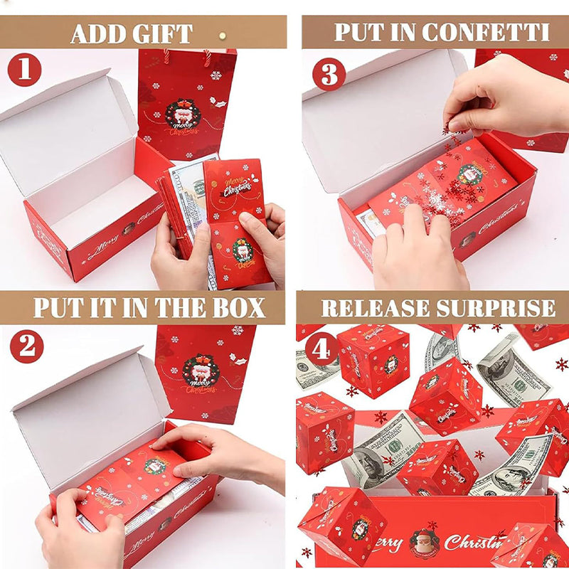🎅Christmas Gift Idea ￡6.99!!🎁Explosive Pop-Up Surprise Money Gift Box-5