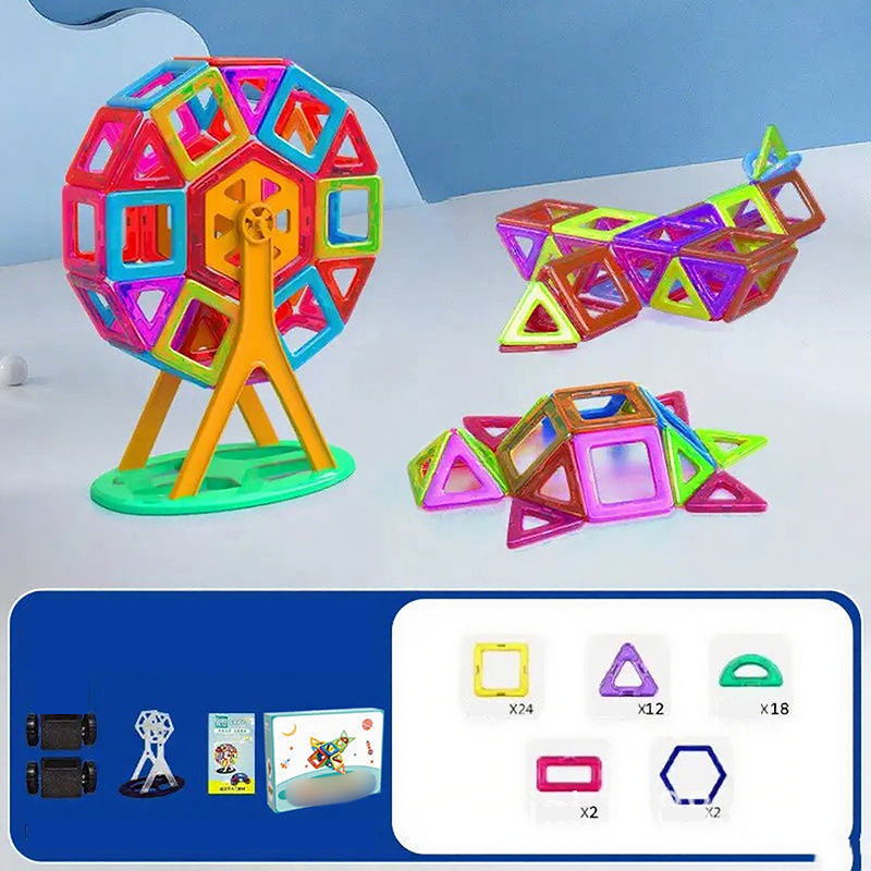 🎁🔥🧲 Children's Magnetic Building Blocks – STEM Educational Toys-23