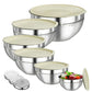 🛍️ 50% RABATT! 🥣 6-teiliges Edelstahl-Schüssel-Set mit Deckel – Spritzschutz, vielseitig & stapelbar – Ideal für Salat, Backen & Aufbewahrung ✨