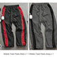 Men's Quick-Dry Athletic Track Pants with Side Stripes