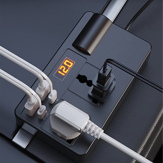 🔋50 % RABATT! ⚡Tragbarer Auto-Wechselrichter 12 V/24 V auf 220 V – Digitalanzeige, hocheffizient und universell kompatibel 🚗