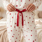 🎉 Neujahrsgeschenk – 50% RABATT!🧸 Damen-Pyjama-Set mit Herzprint: Weich, entspannt & perfekt für entspannte Abende