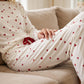 🎉 Neujahrsgeschenk – 50% RABATT!🧸 Damen-Pyjama-Set mit Herzprint: Weich, entspannt & perfekt für entspannte Abende