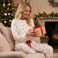 🎉 Neujahrsgeschenk – 50% RABATT!🧸 Damen-Pyjama-Set mit Herzprint: Weich, entspannt & perfekt für entspannte Abende