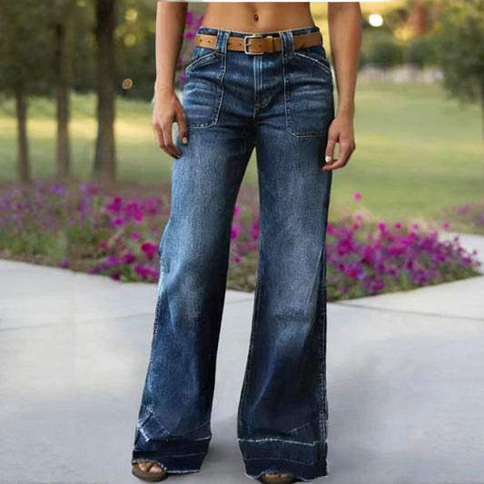 🎉Heißer Verkauf 50% RABATT👖Women's Retro Flare Jeans with Pockets🔥