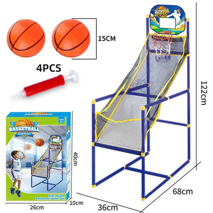🏀⛹️ Indoor-Basketball-Arcade-Spiel mit 4 Bällen – kinderfreundliches Korbspiel für Zuhause 🎯🏀 perfekt für Spielzimmer & Party, fördert Motorik, unzerbrechlicher Rahmen, sofort spielbereit!