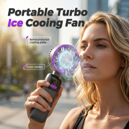 ⏳ NUR HEUTE: 23,99 €!🌬️ArcticBreeze – Tragbarer Kühl-Lüfter - Mit Kühlplatte 🧊 | Leise 🔇 | Akku-betrieben 🔋Sofort kühlen – überall! ✈️