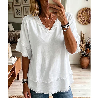 👚 50 % RABATT AKTUELL GÜLTIG! ✨ Lässiges Damen Oberteil im Boho-Stil – Bequem und vielseitig, perfekt für Alltag und Freizeit 🌿