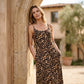 👗 50% RABATT! 💃 Damen Maxikleid mit Leopardenmuster – Spaghettiträger & bequeme Passform – Perfekt für Sommer, Strand oder Urlaub – wild & elegant zugleich 🌿☀️🐆