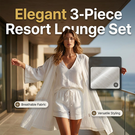 ✨ -50% RABATT |💕 3-teiliges Damen-Lounge-Set mit Cardigan – Bequem, stilvoll & vielseitig