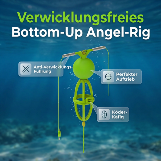 🎣 Verhedderungsfreies Futterkorb Angelsystem – einfach von unten befüllbar 💧