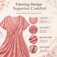 🌸 50 % RABATT! ✨ Damen-Blumenkleid mit V-Ausschnitt & Taillen-Drapierung | Feminin, Elegant & Bequem | Perfekt für Sommer & Alltag 👗