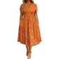 🌸 50 % RABATT! ✨ Damen-Blumenkleid mit V-Ausschnitt & Taillen-Drapierung | Feminin, Elegant & Bequem | Perfekt für Sommer & Alltag 👗